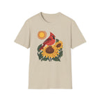 Red Cardinal Sunflowers T-Shirt