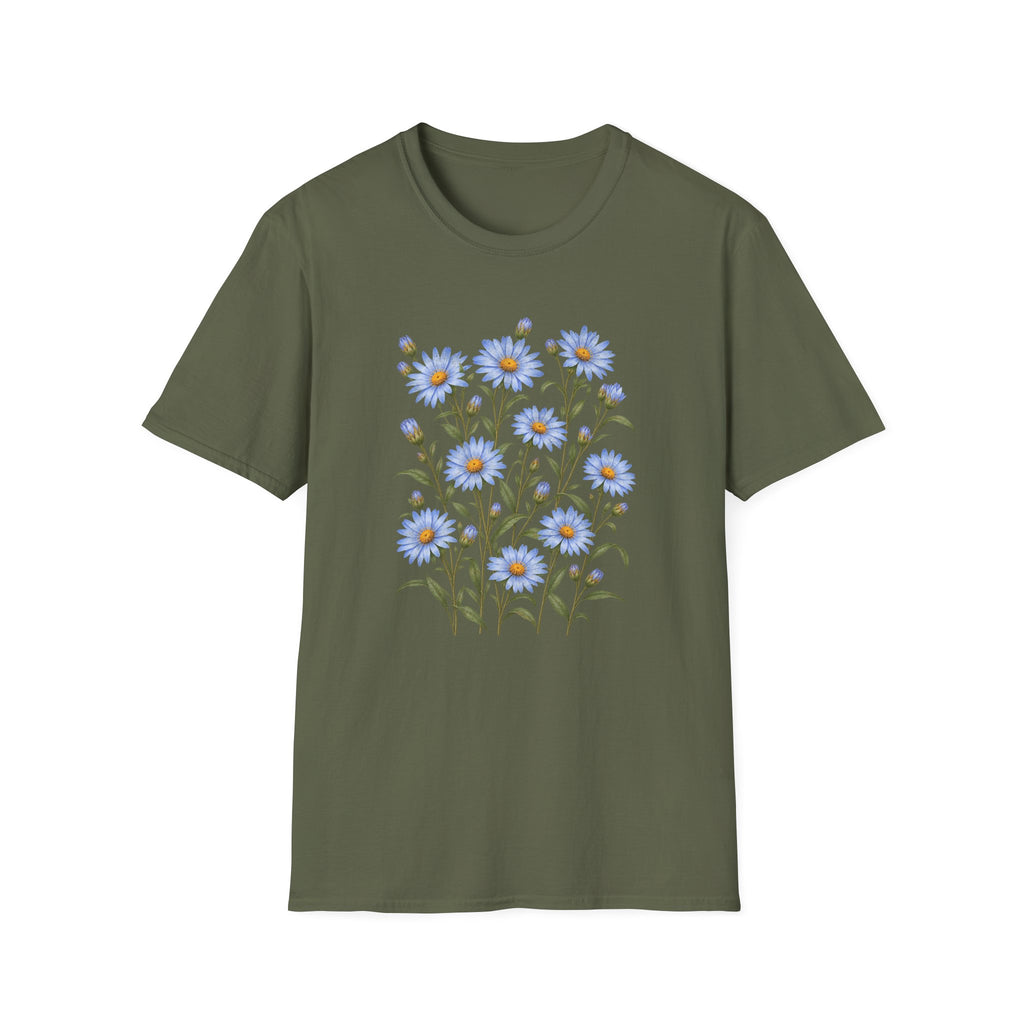 Sky Blue Asters T-Shirt