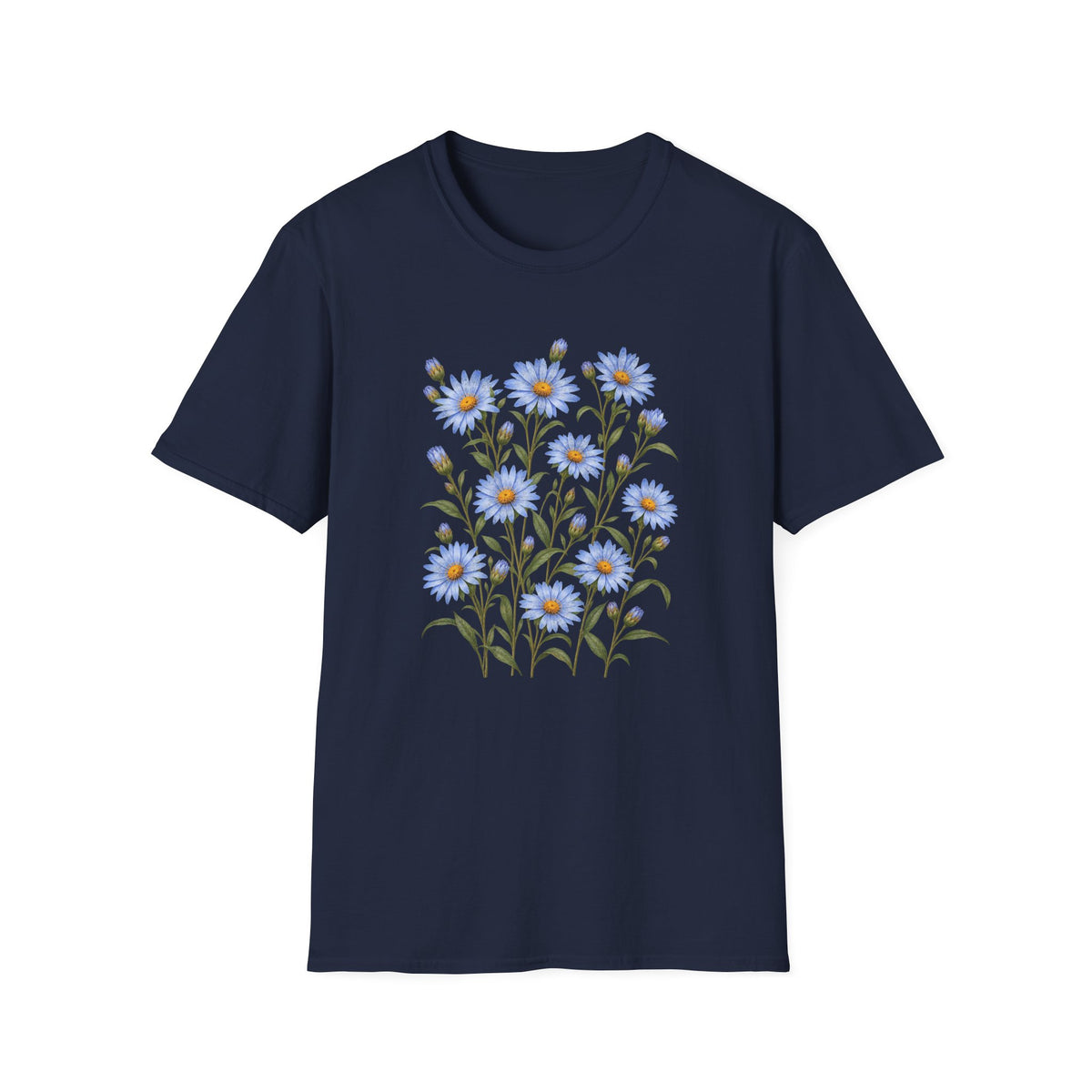 Sky Blue Asters T-Shirt