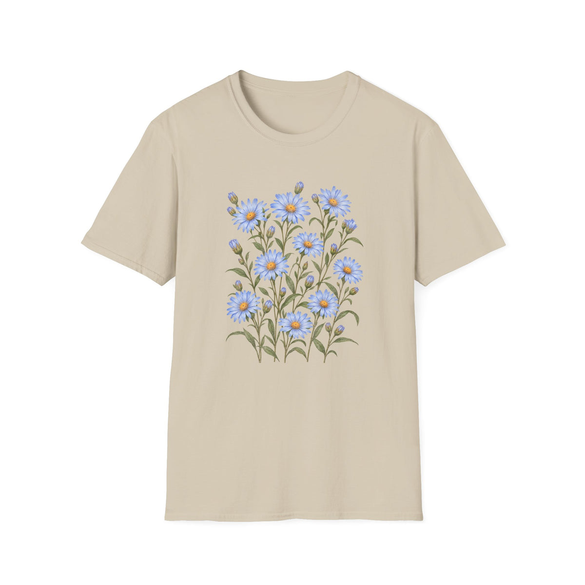 Sky Blue Asters T-Shirt