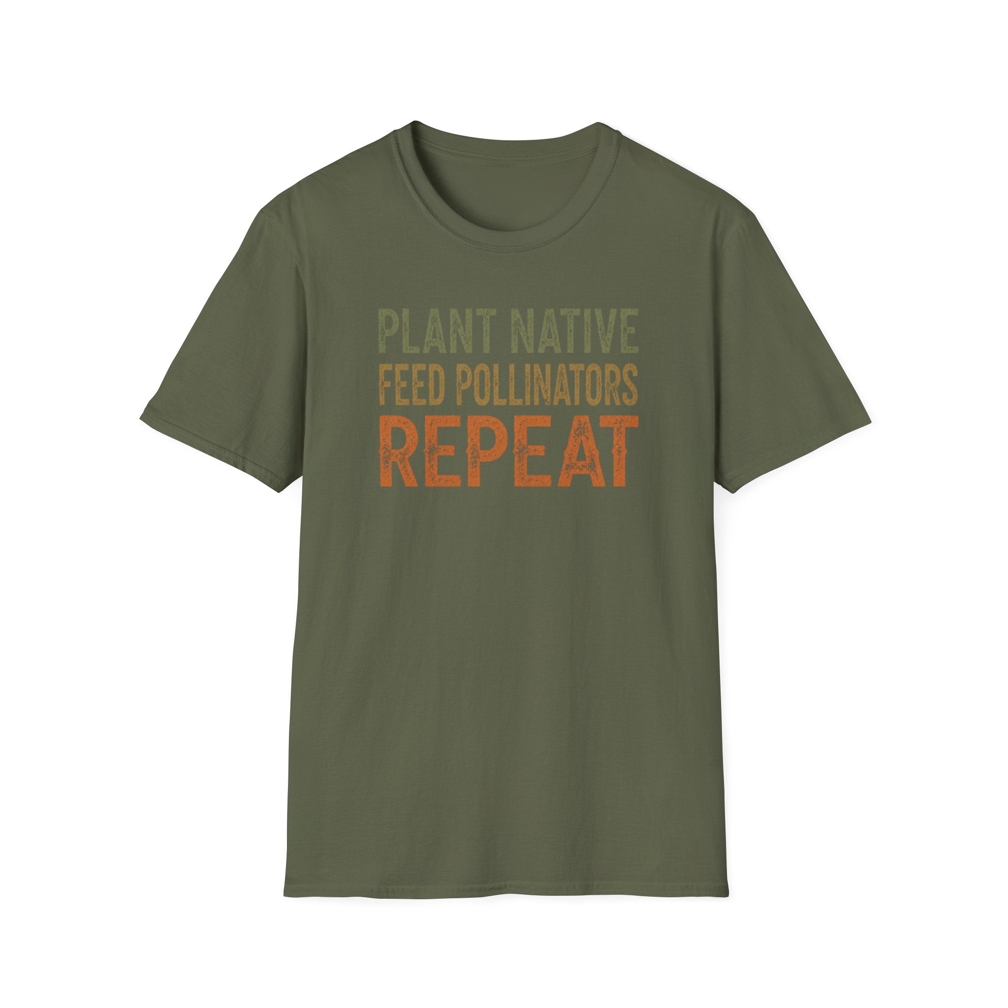 Plant Native Feed Pollinators Repeat T-Shirt
