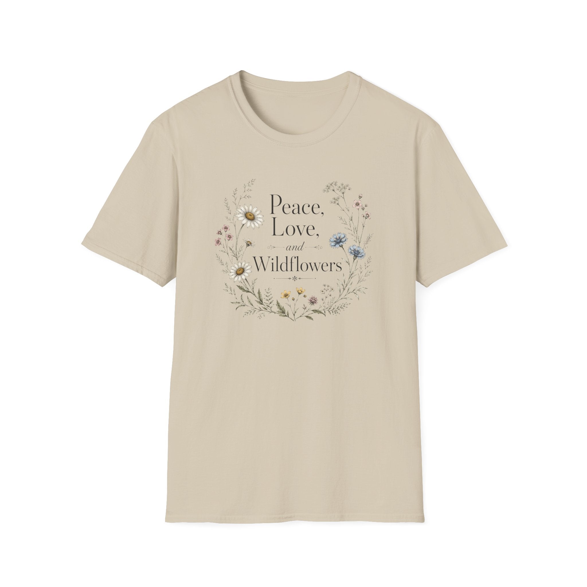 Peace, Love And Wildflowers T-Shirt