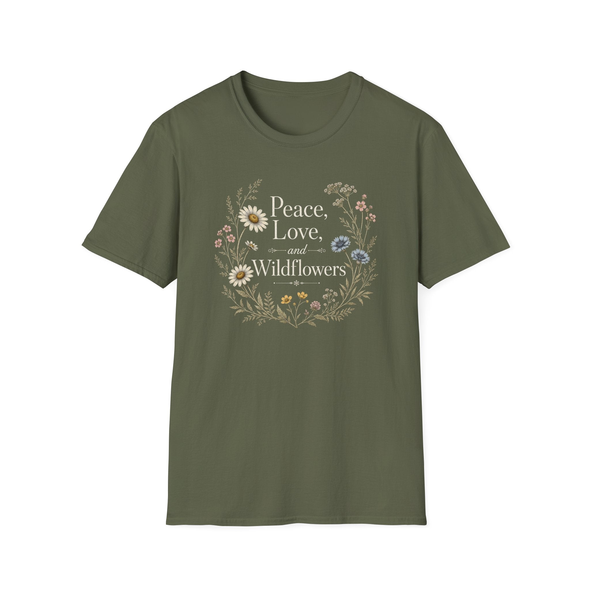 Peace, Love And Wildflowers T-Shirt