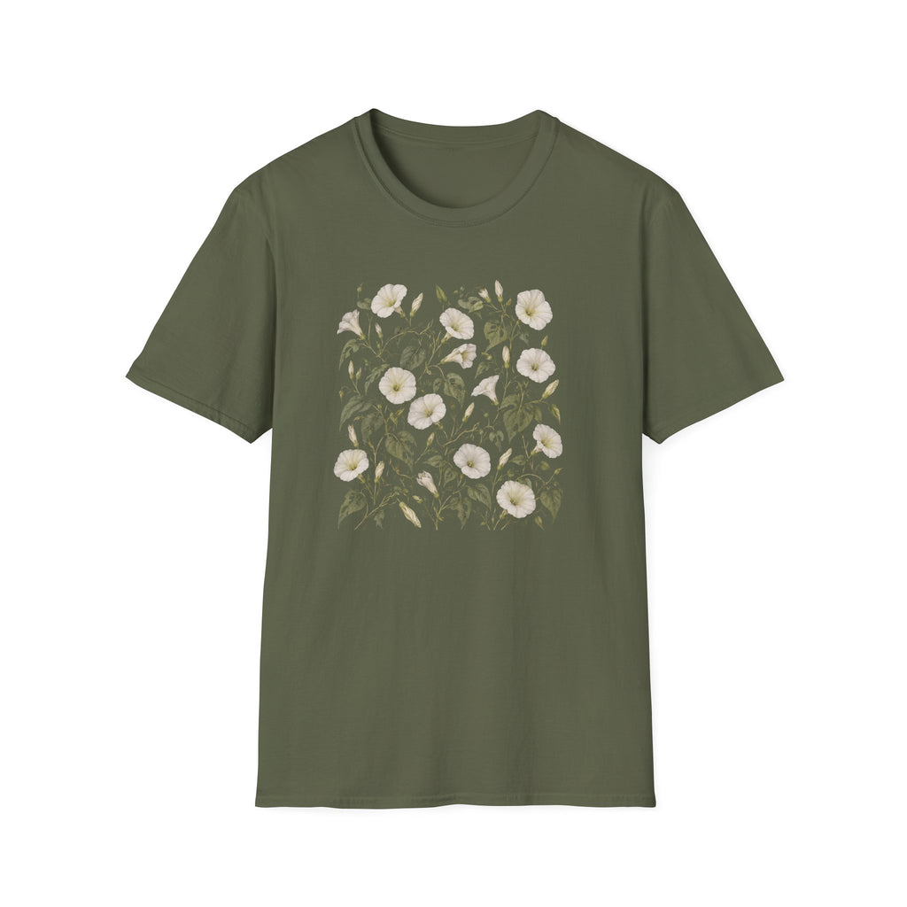 White Morning-Glory T-Shirt