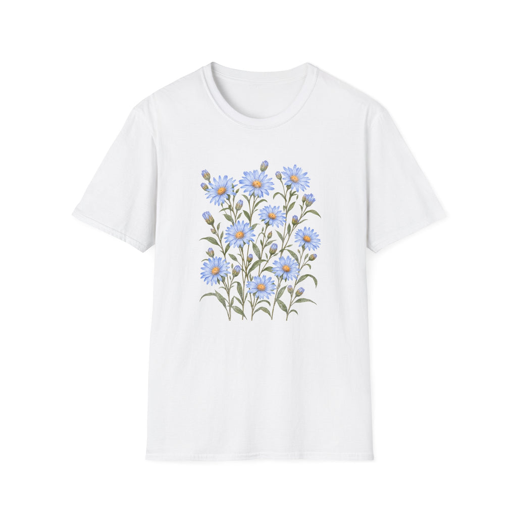 Sky Blue Asters T-Shirt