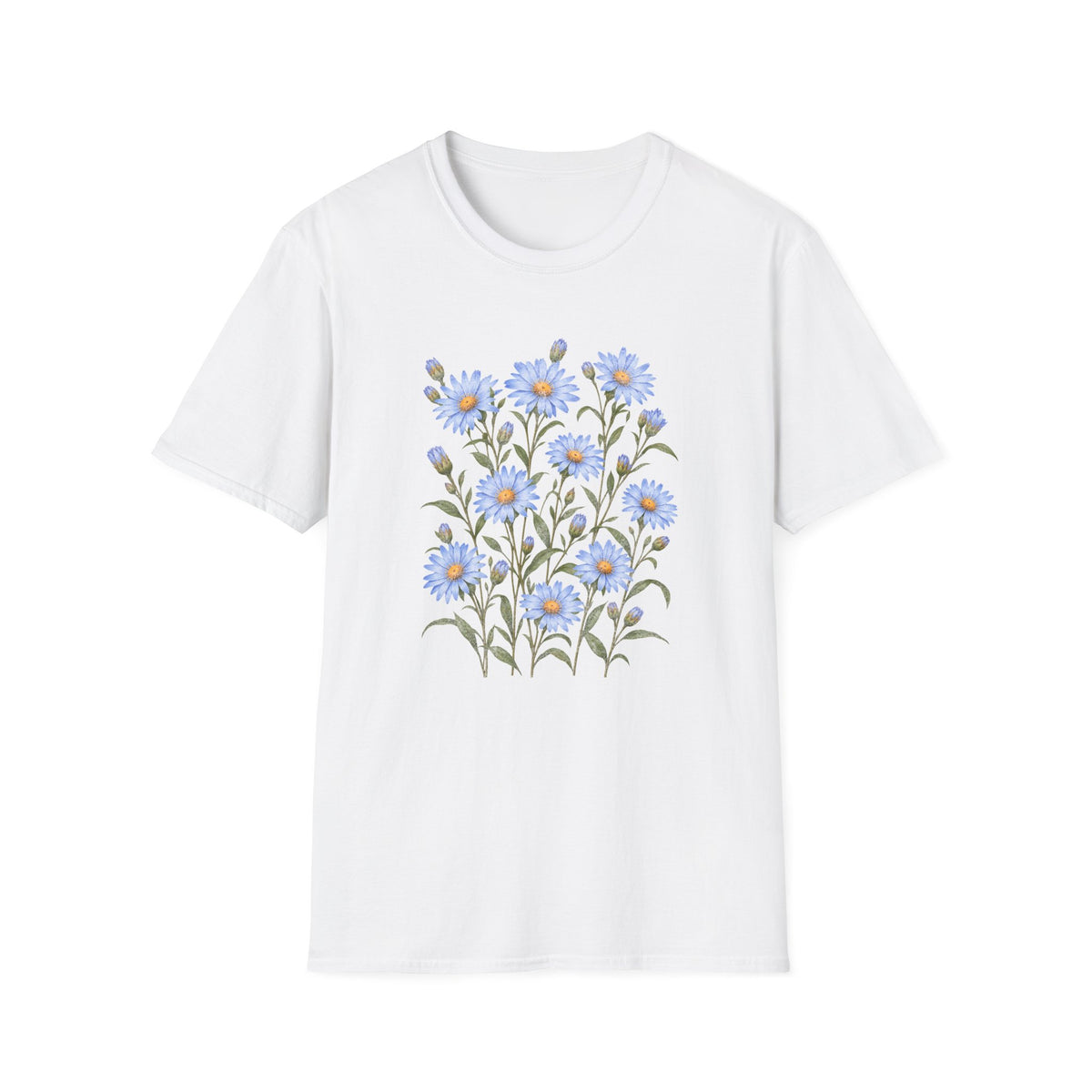 Sky Blue Asters T-Shirt