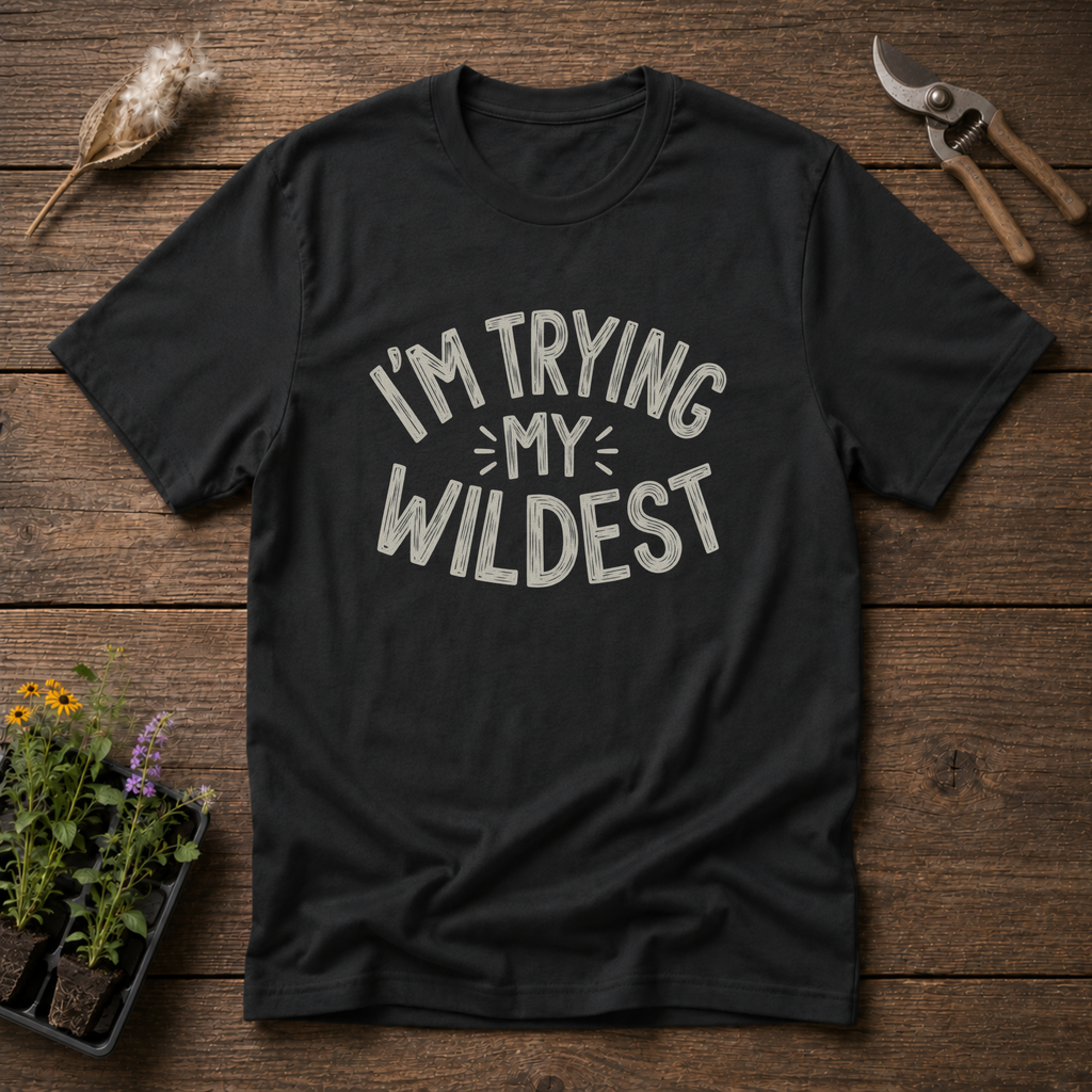 Trying My Wildest T-Shirt in Black