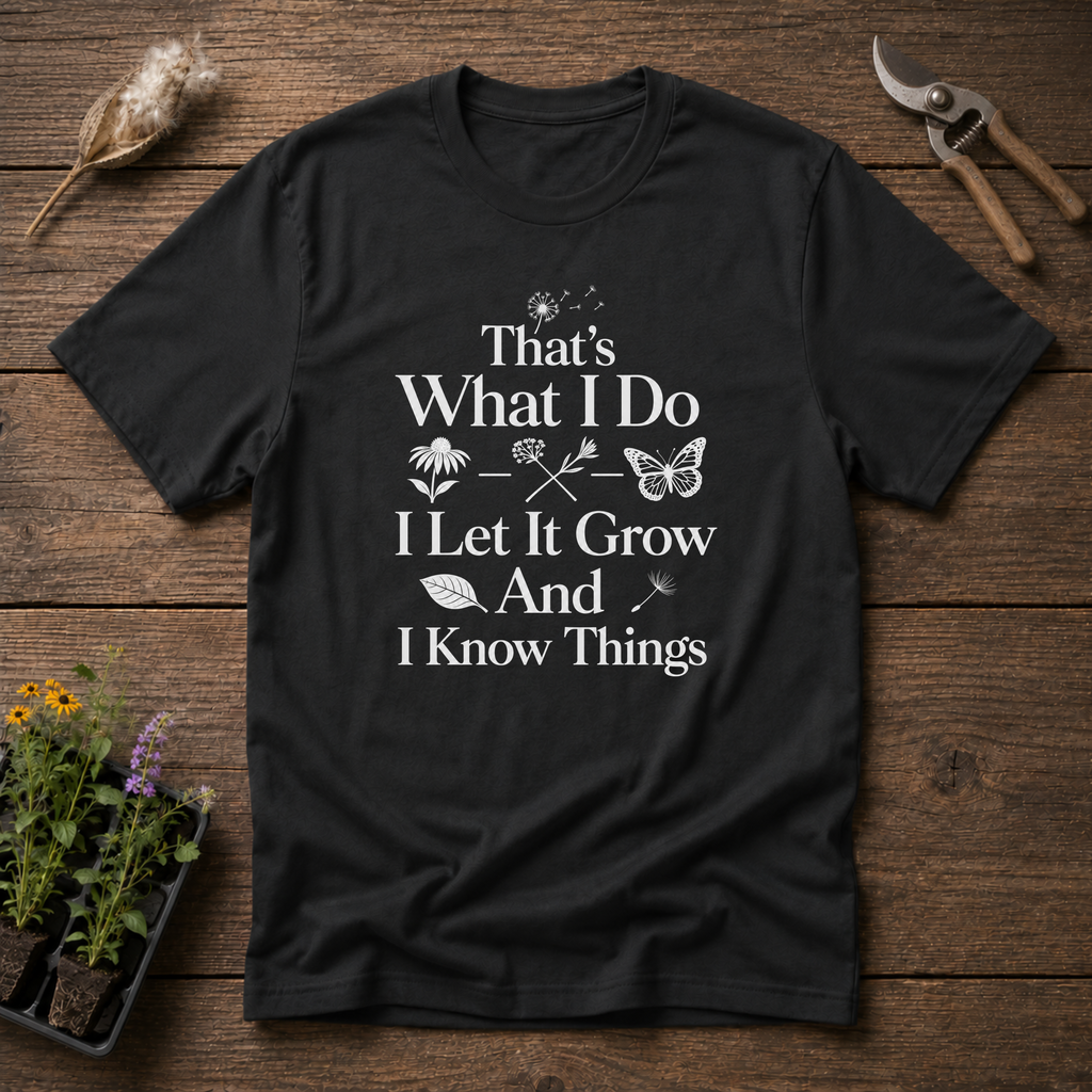 That's What I Do I Let It Grow And I Know Things T-Shirt