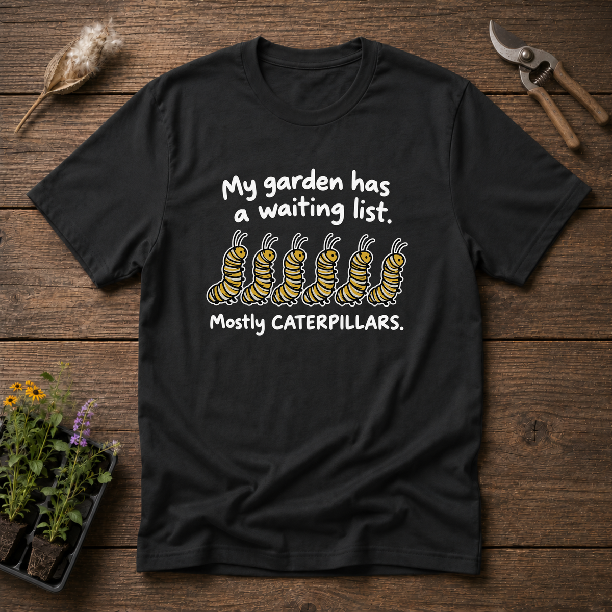 Caterpillar Waiting List T-Shirt in Black