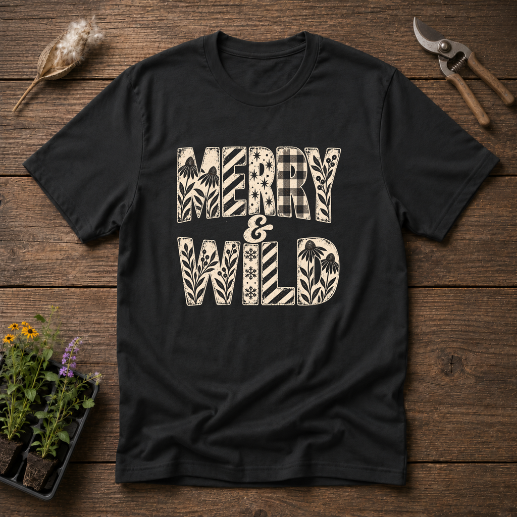 Merry & Wild T-Shirt in Black