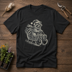 Raccoon Sleigh Express T-Shirt in Black