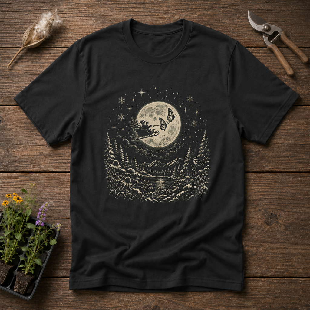 Moonlight Monarch Express T-Shirt in Black