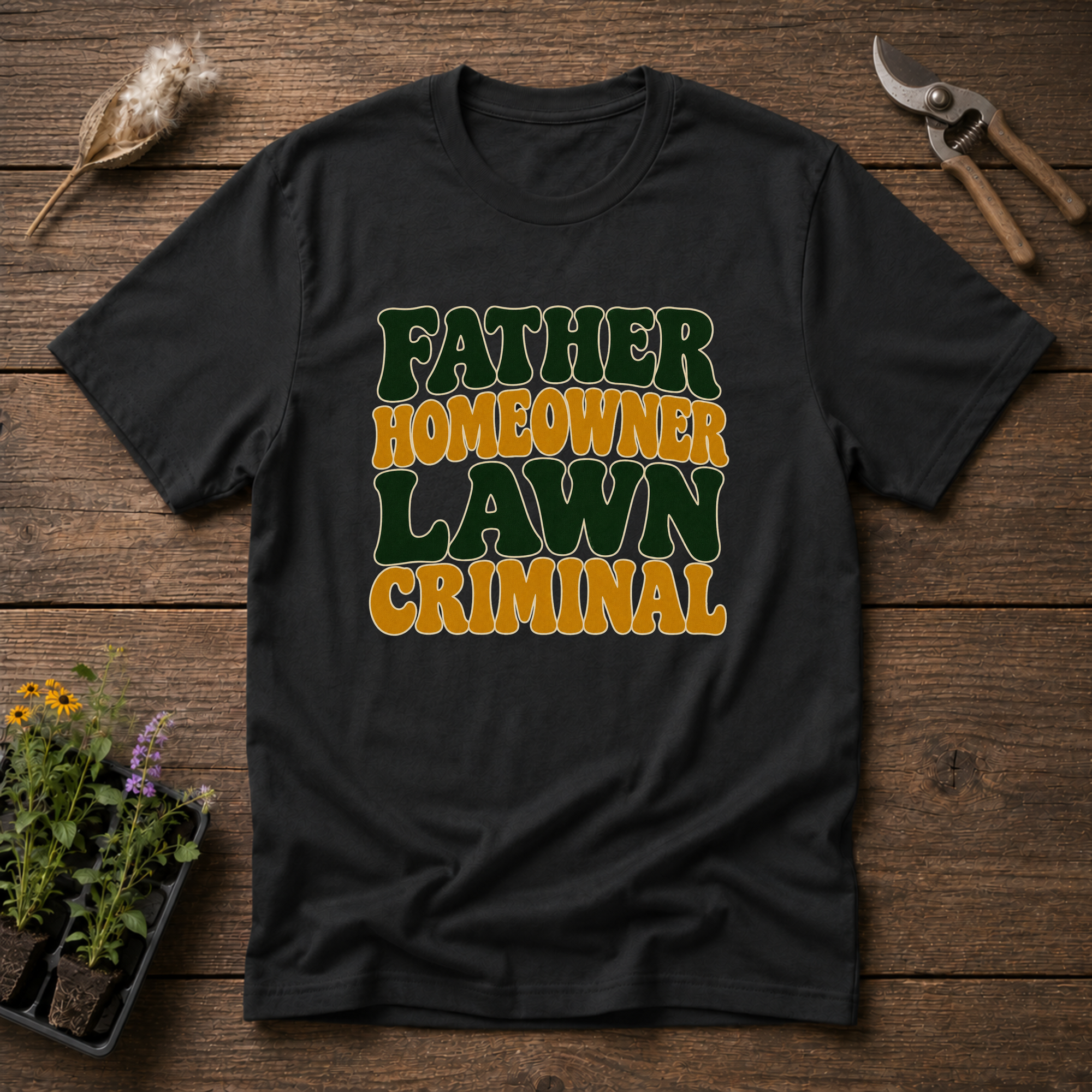 Dad Lawn Criminal T-Shirt