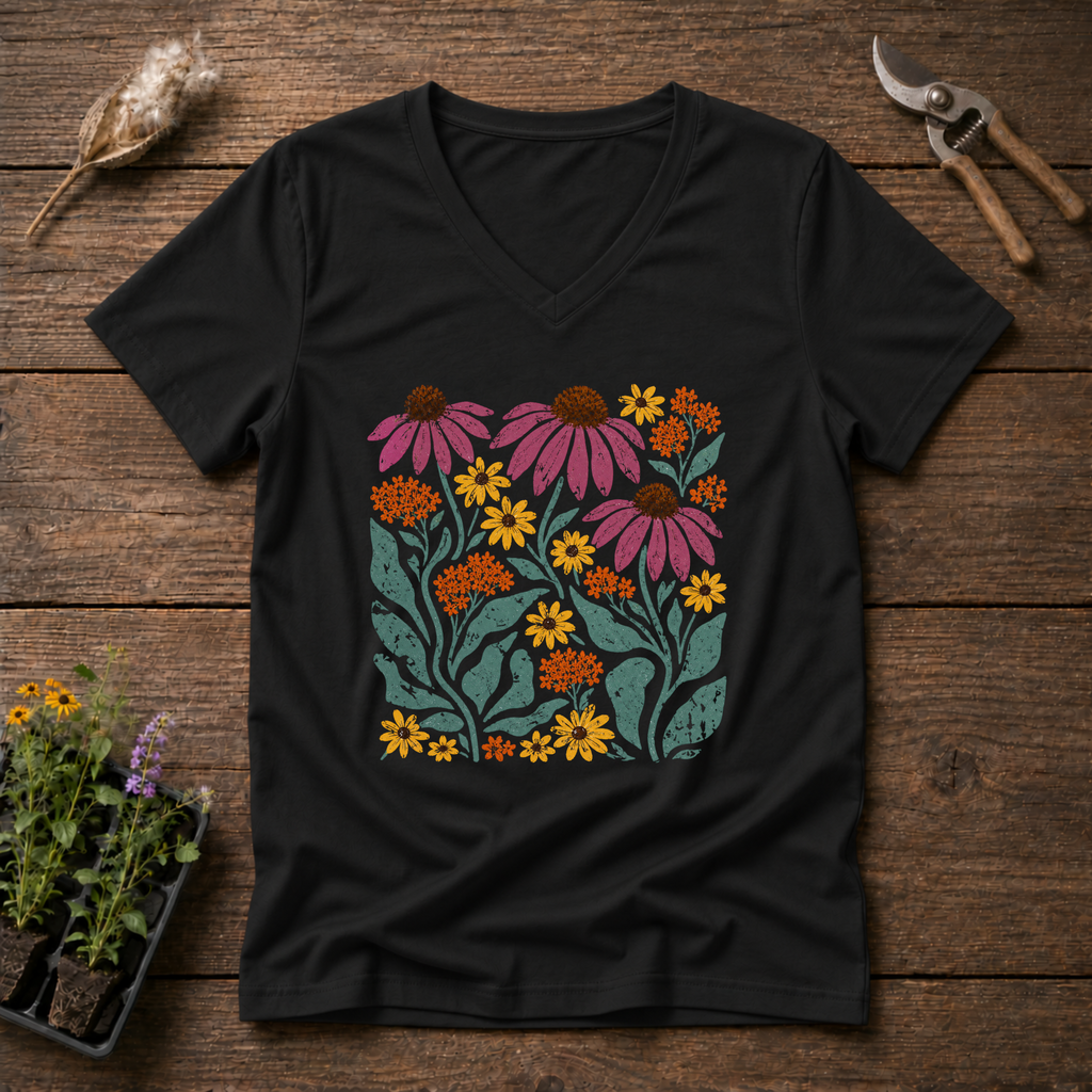 Wildflowers V-Neck Tee