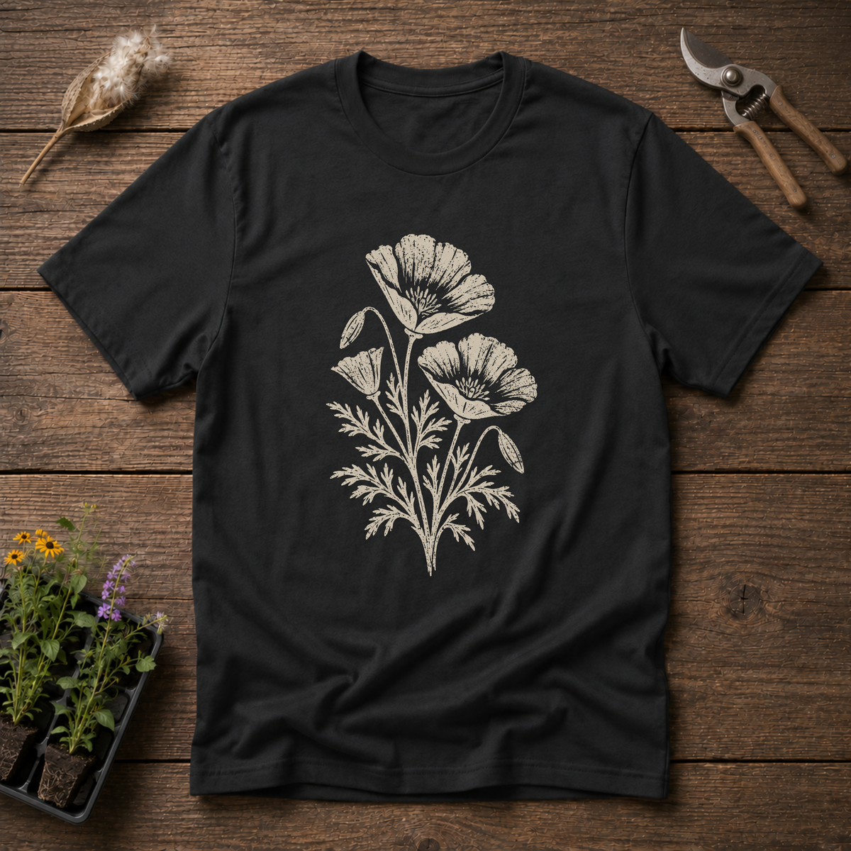 Poppy Wildflower T-Shirt
