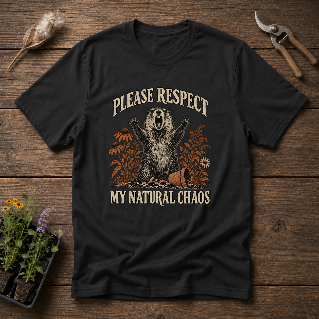 Respect My Chaos T-Shirt in Black