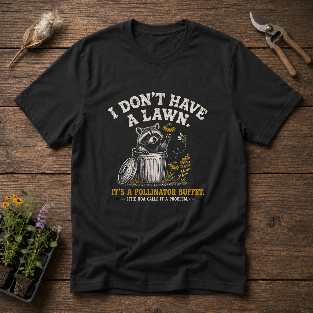 I Don't Have A Lawn, It's A Pollinator Buffet T-Shirt