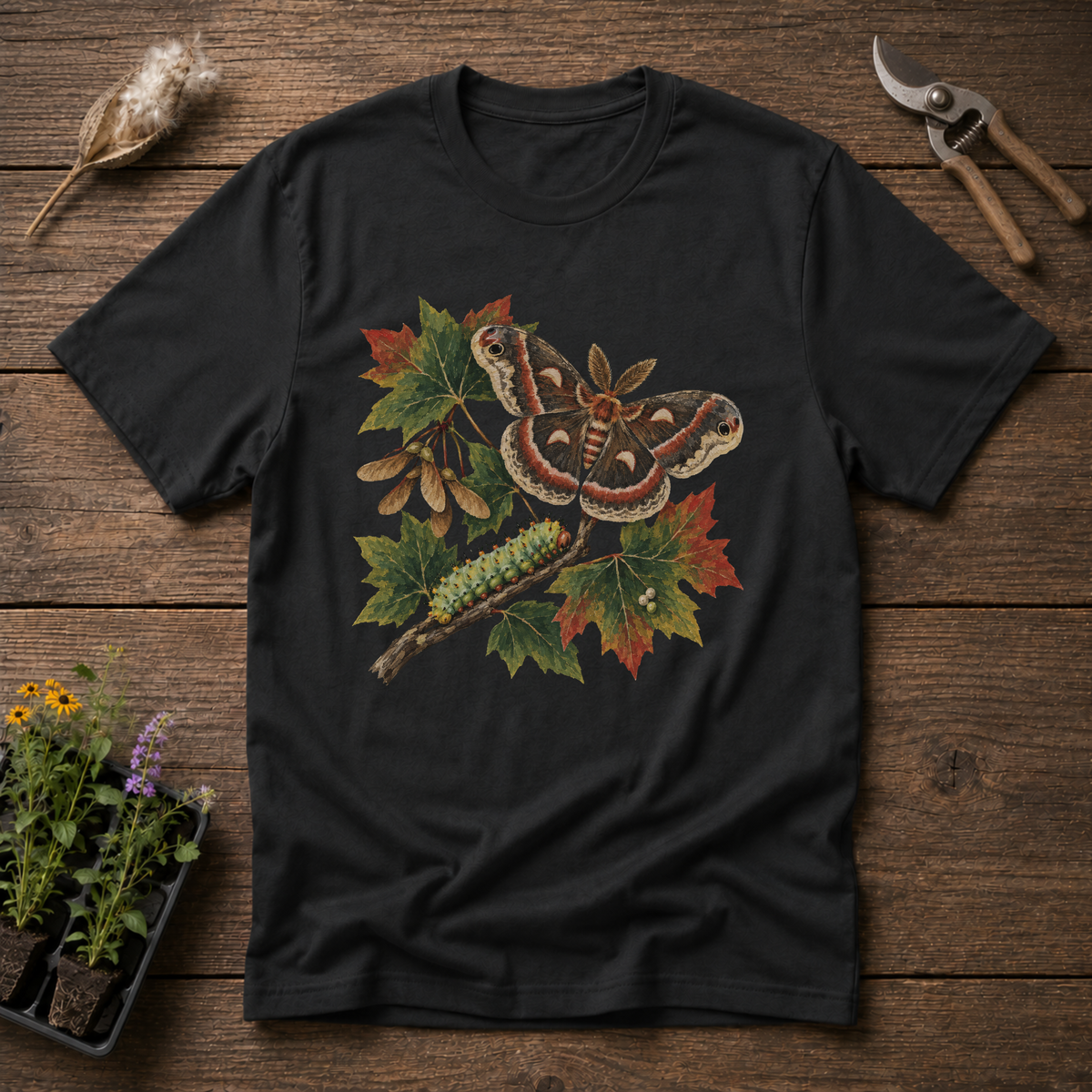 Cecropia Moth Maple T-Shirt