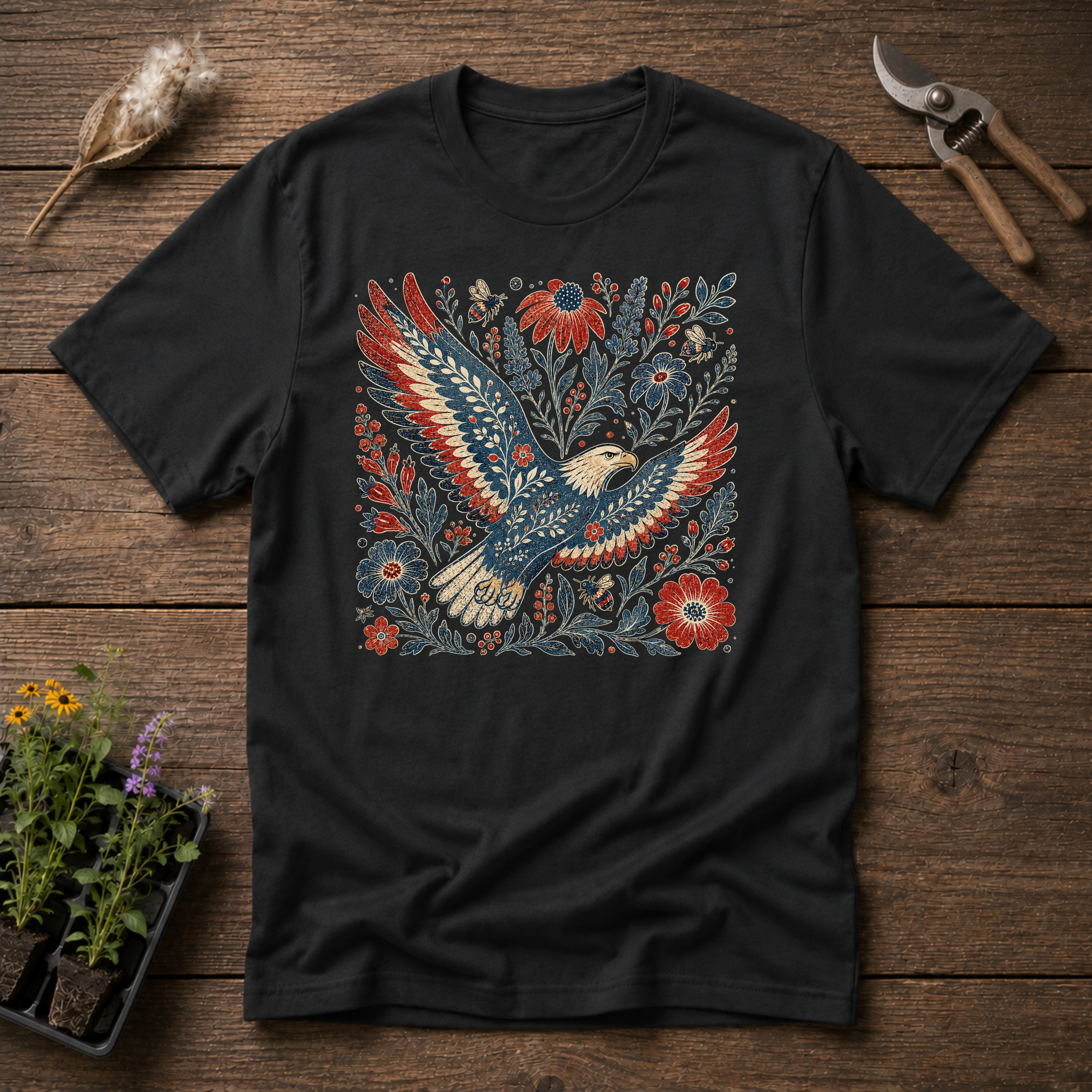 4th July 250th, Patriotic Eagle T-Shirt