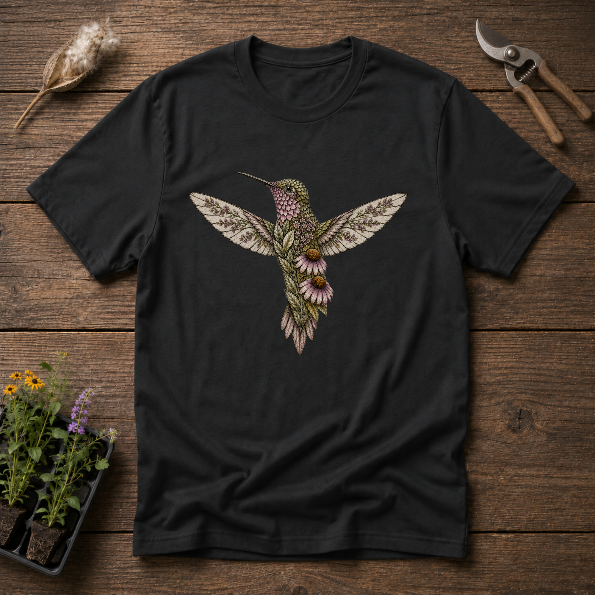Botanical Hummingbird T-Shirt