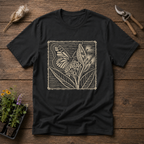 Monarch Milkweed Linocut T-Shirt