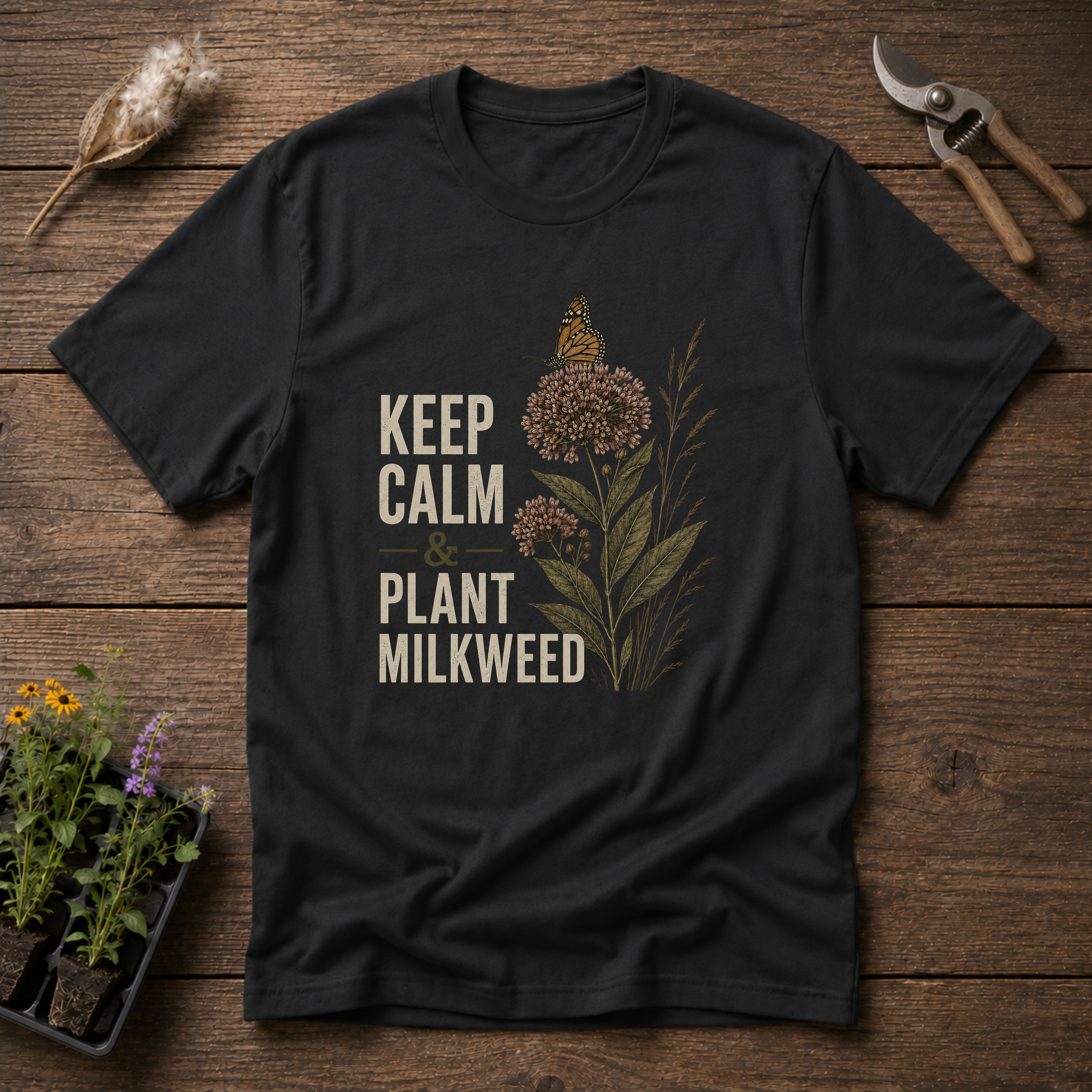 Keep Calm & Plant Milkweed T-Shirt