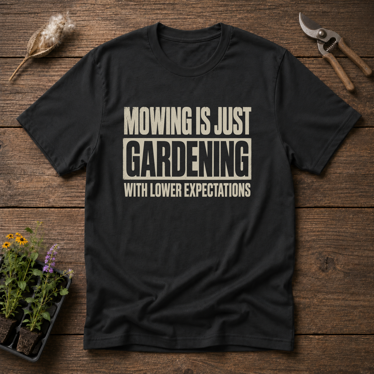 Lower Expectations T-Shirt in Black