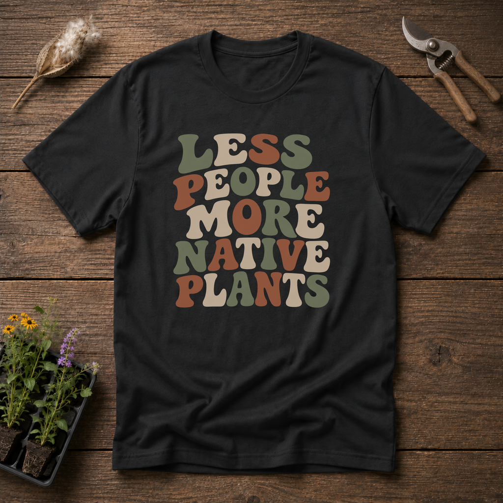 Less People More Native Plants T-Shirt