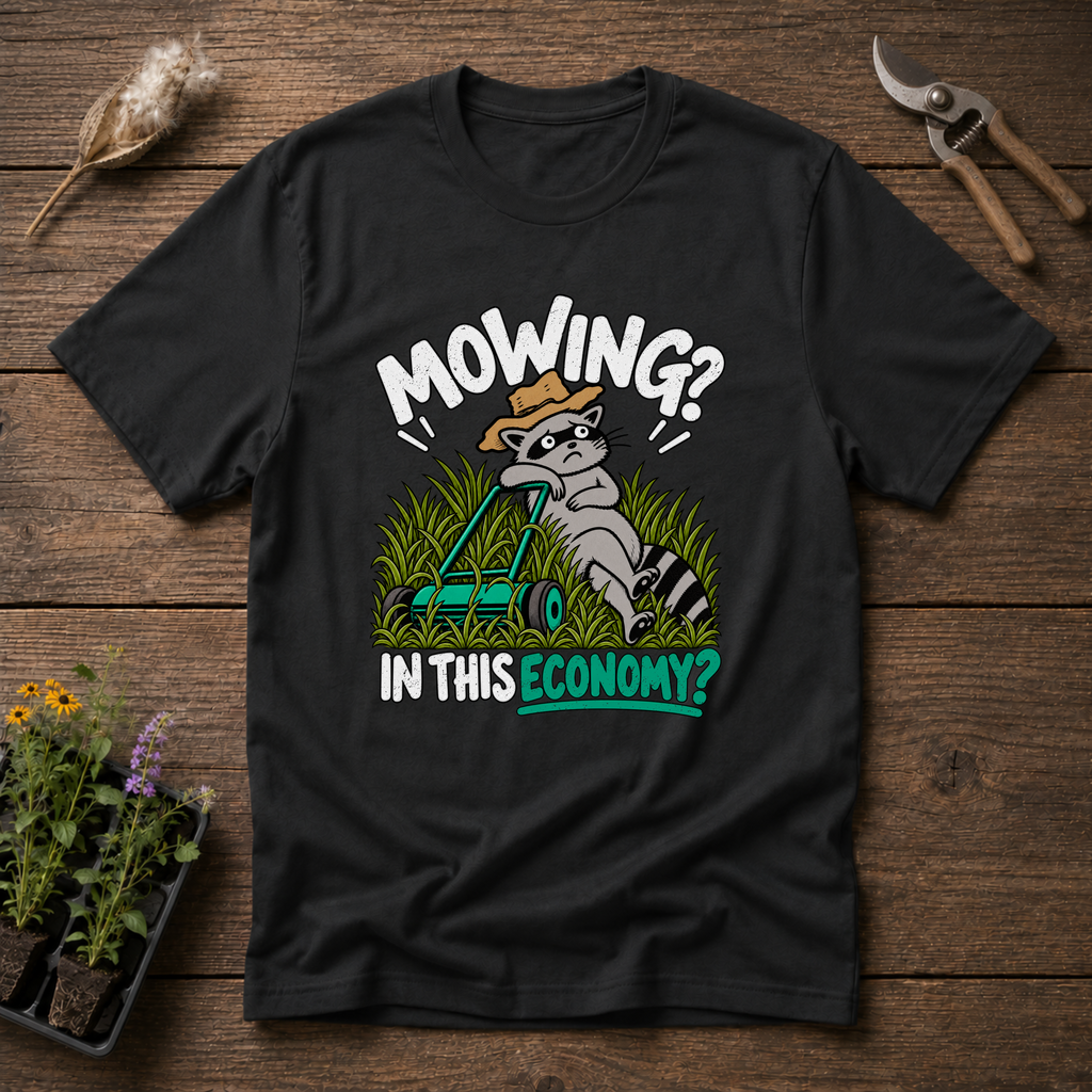 Mowing Economy T-Shirt in Black