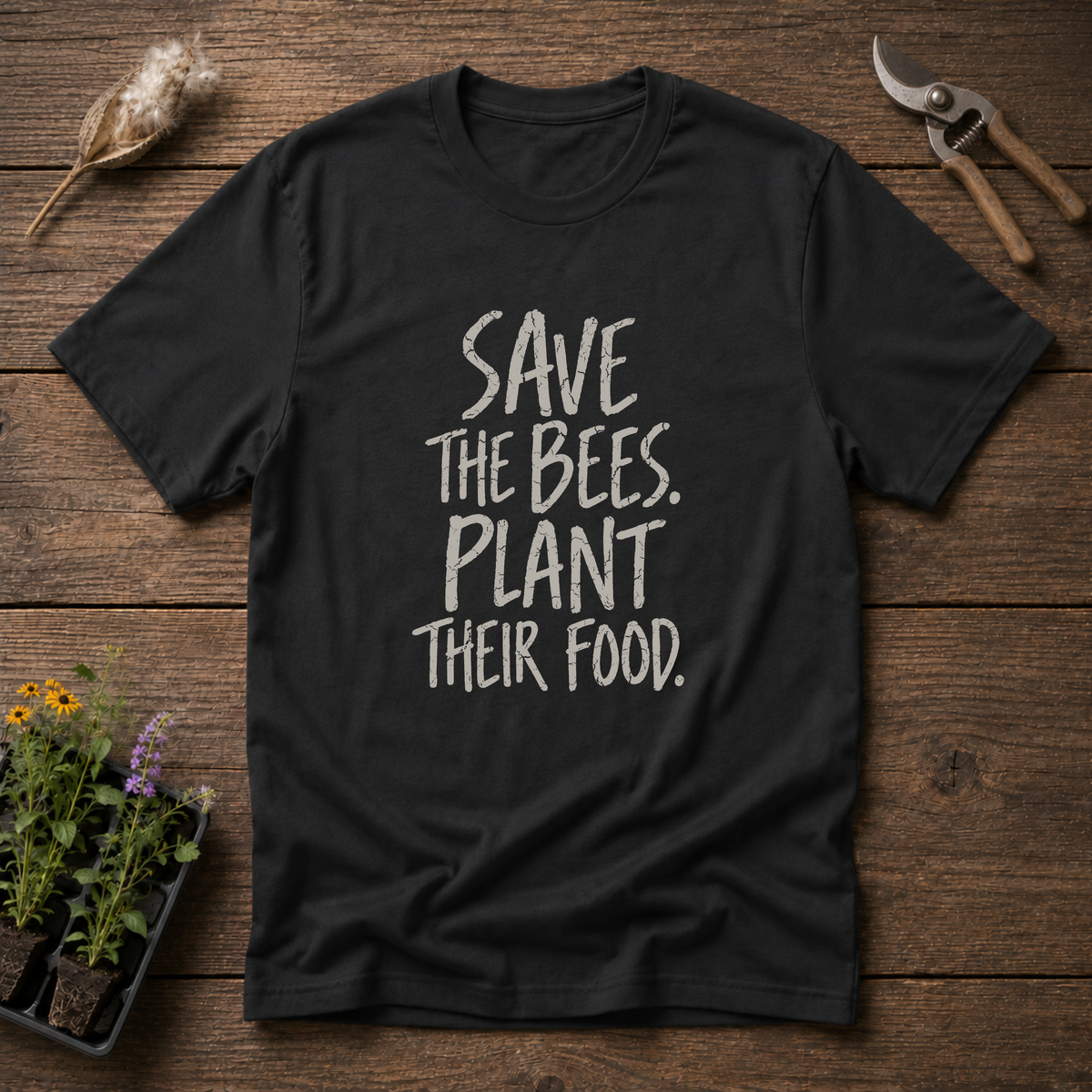 Save The Bees T-Shirt in Black