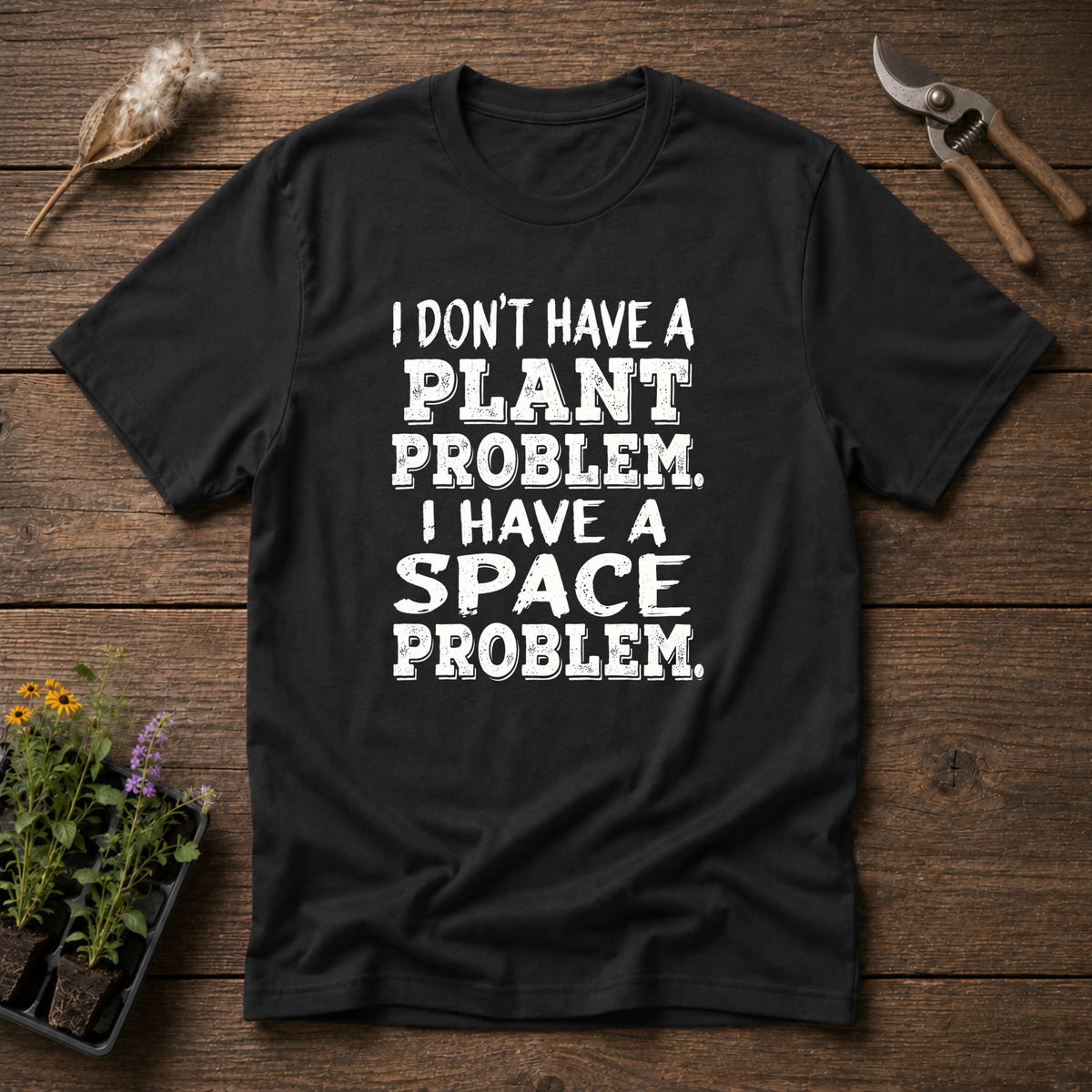 Space Problem T-Shirt in Black