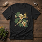 Whimsical Swallowtail T-Shirt in Black