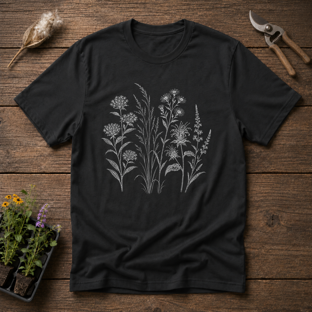 Minimalist Wildflowers T-Shirt