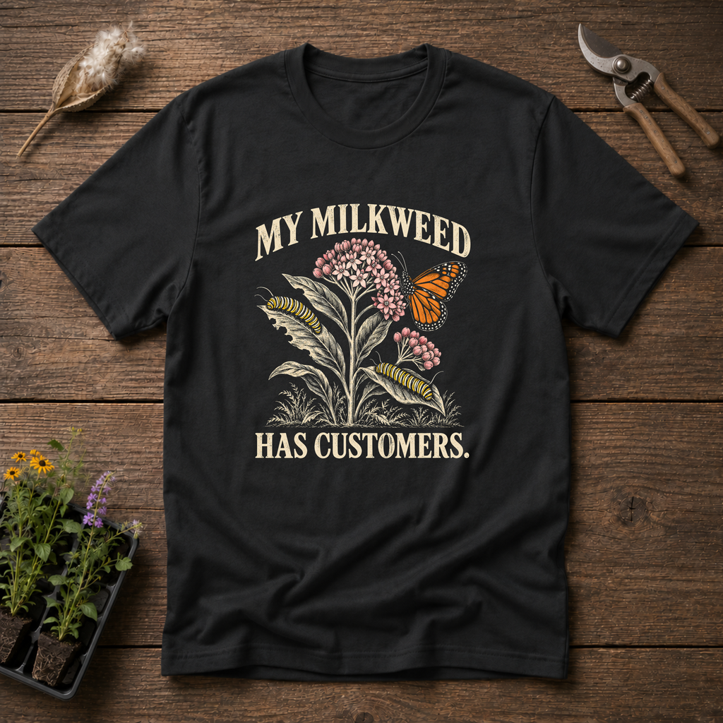 My Milkweed Customers T-Shirt in Black