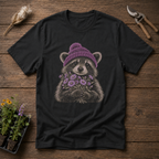 Cozy Aster Bear T-Shirt in Black