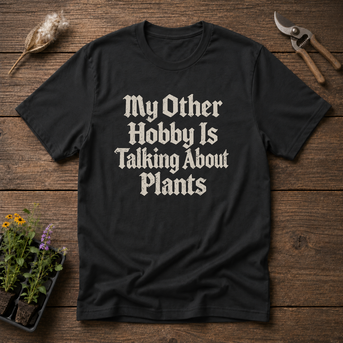 Talking About Plants T-Shirt in Black