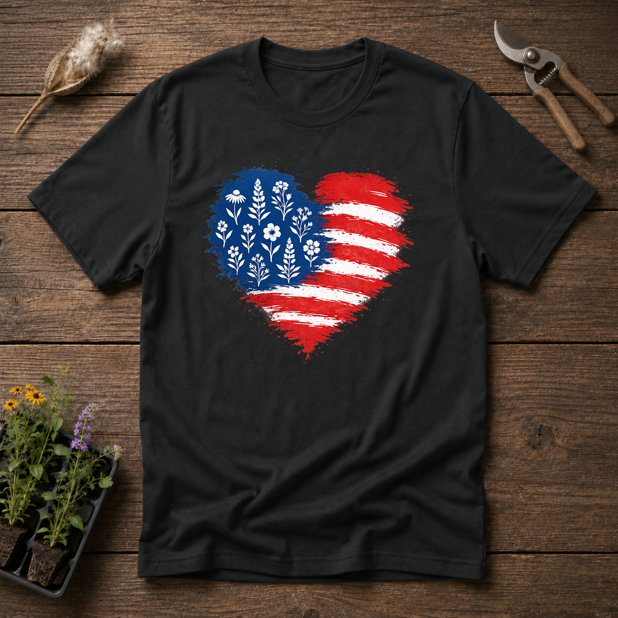 Native Plants Flag T-Shirt