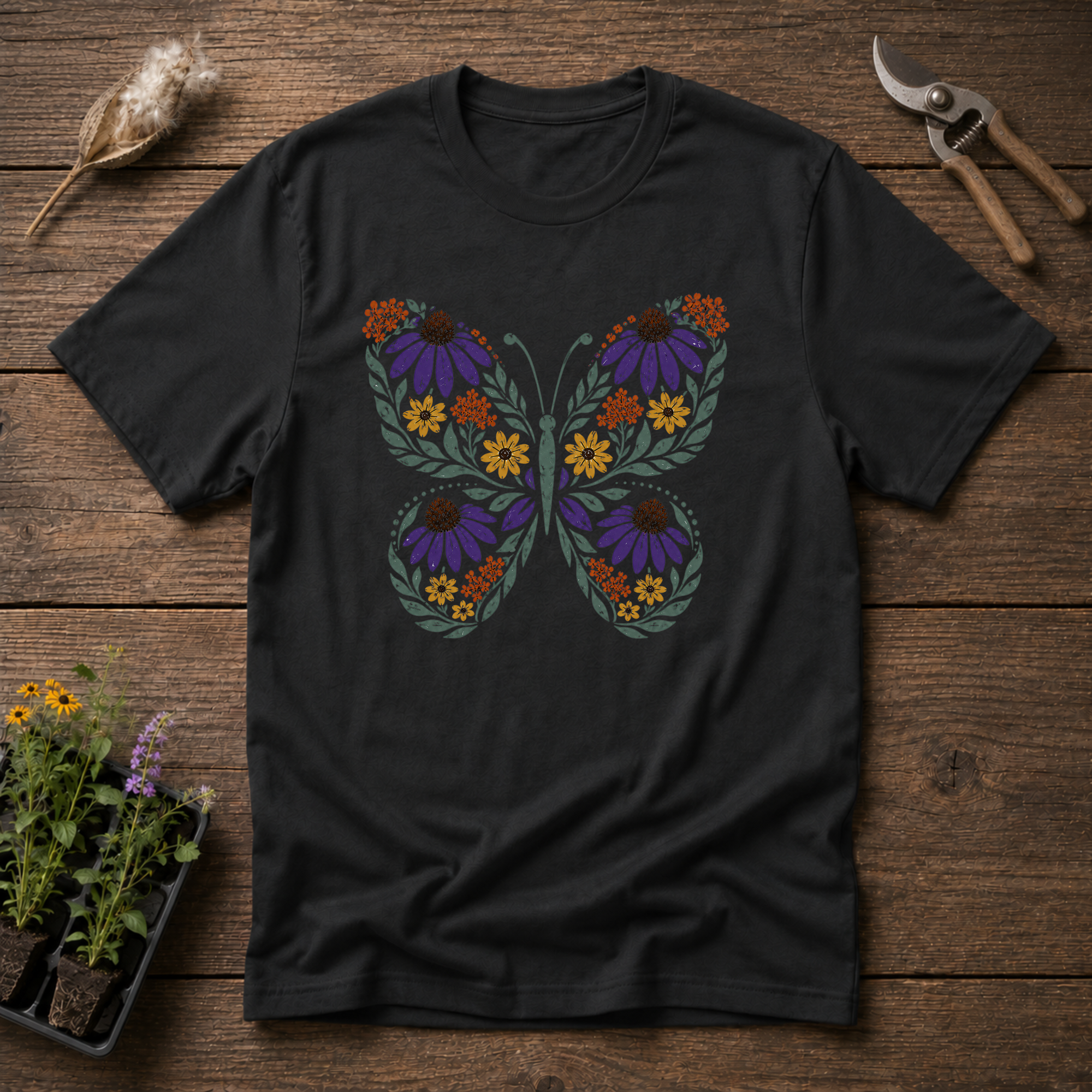 Butterfly Wildflowers T-Shirt