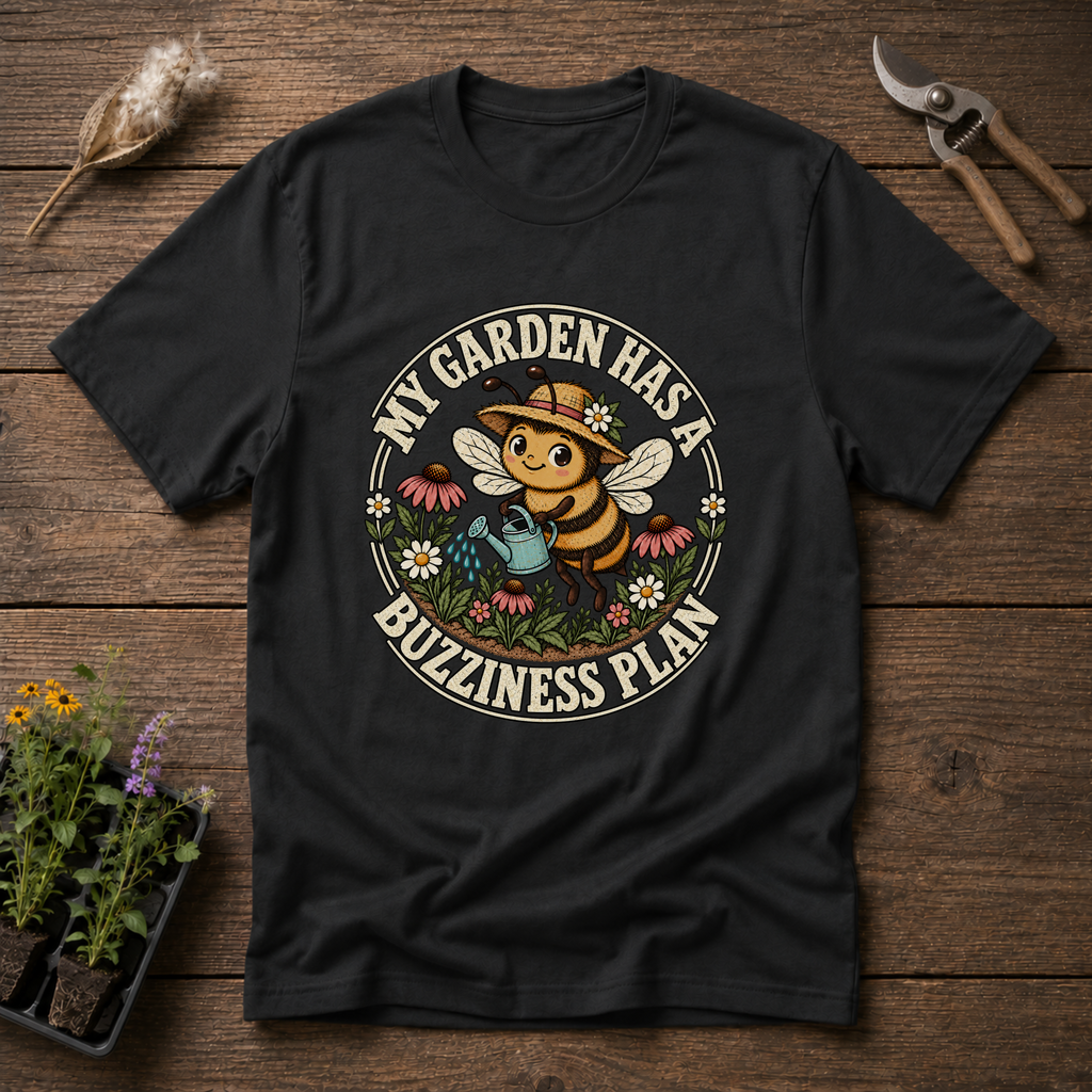 Buzziness Plan T-Shirt in Black