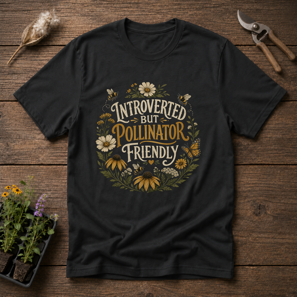 Introverted But Pollinator Friendly T-Shirt