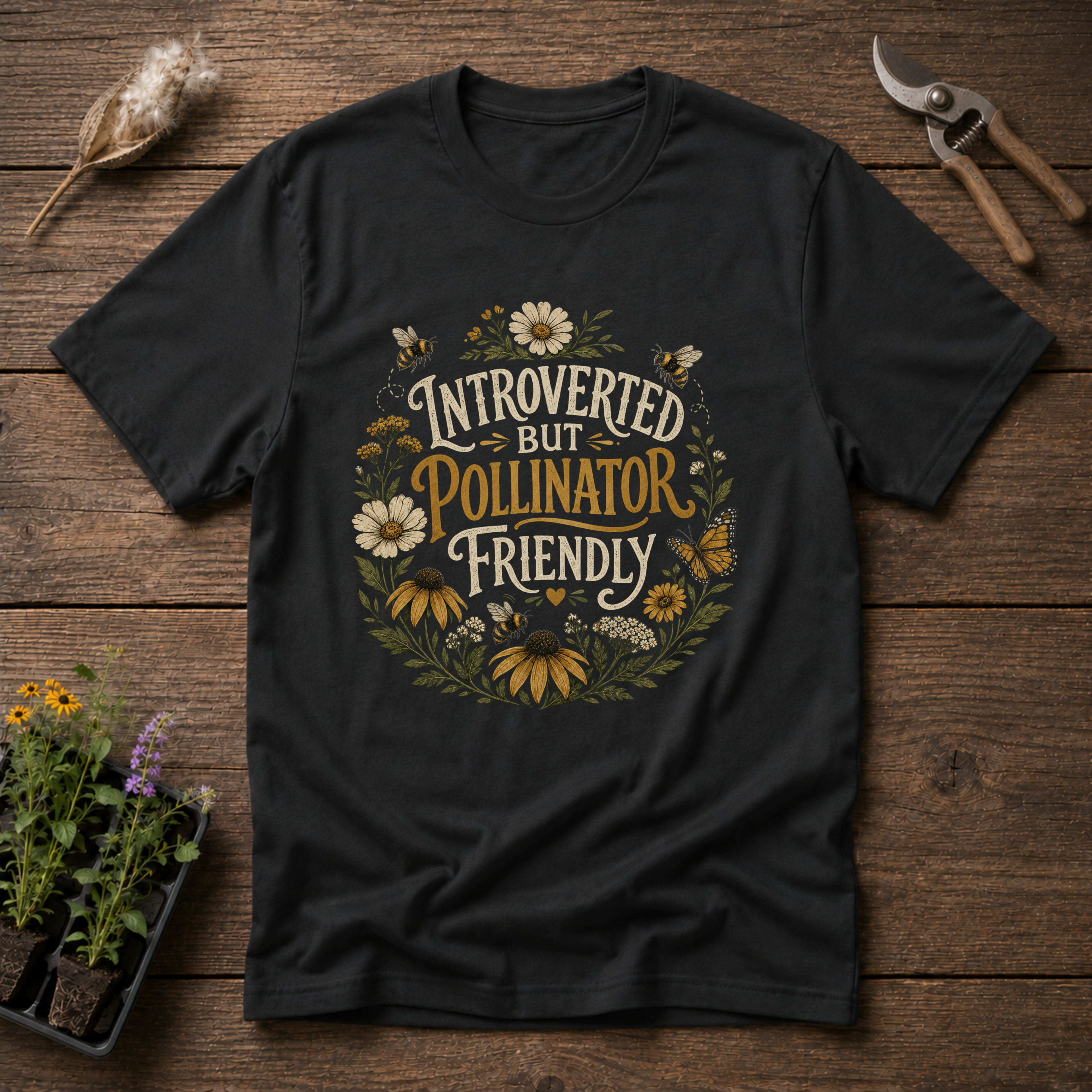 Introverted But Pollinator Friendly T-Shirt