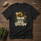 Bee Here Now T-Shirt in Black