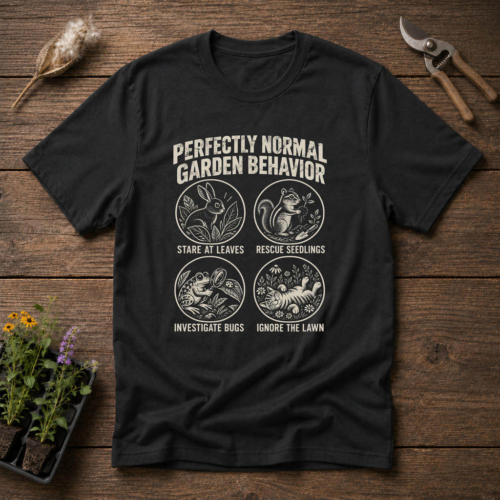 Normal Garden Behavior T-Shirt in Black