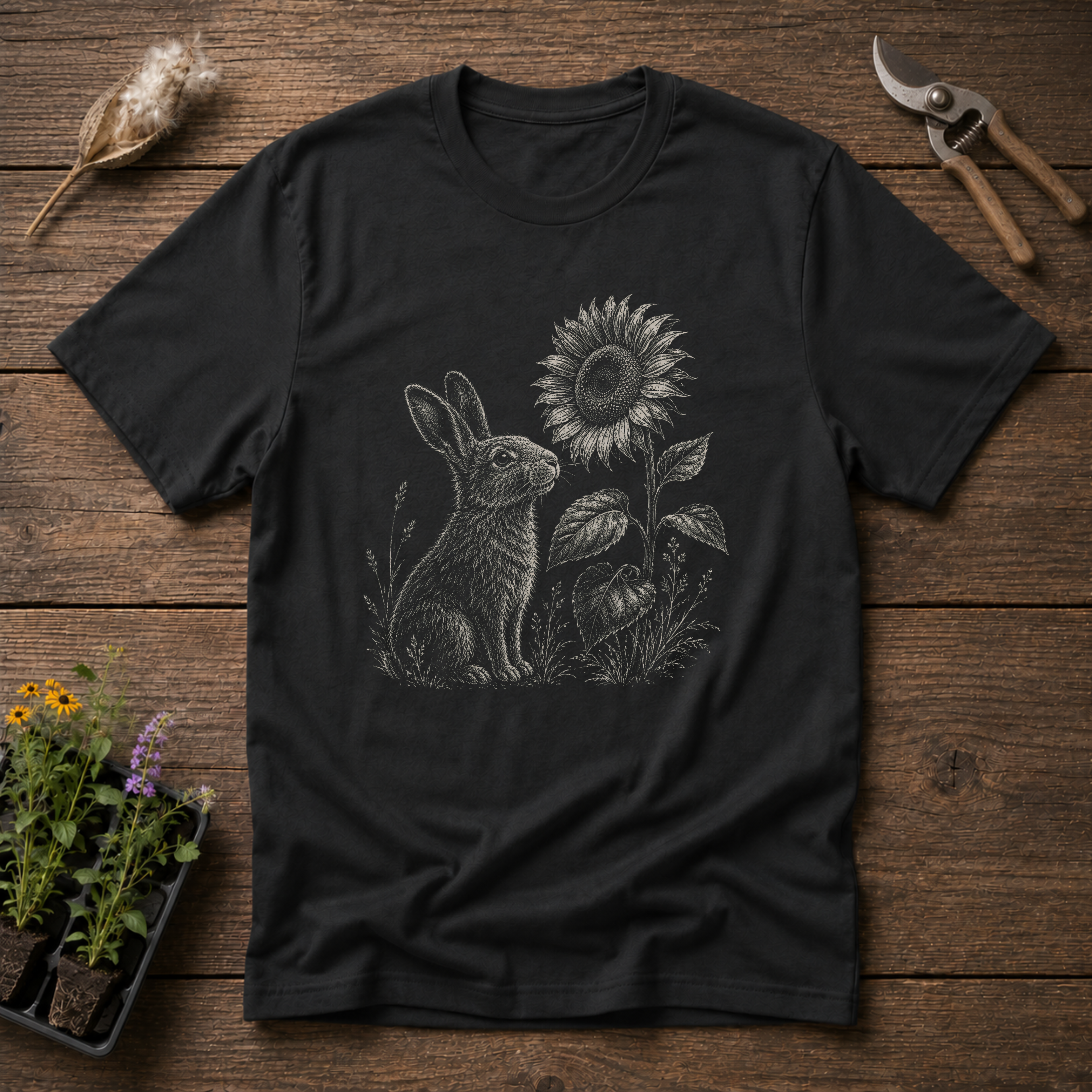 Bunny & Sunflower T-Shirt