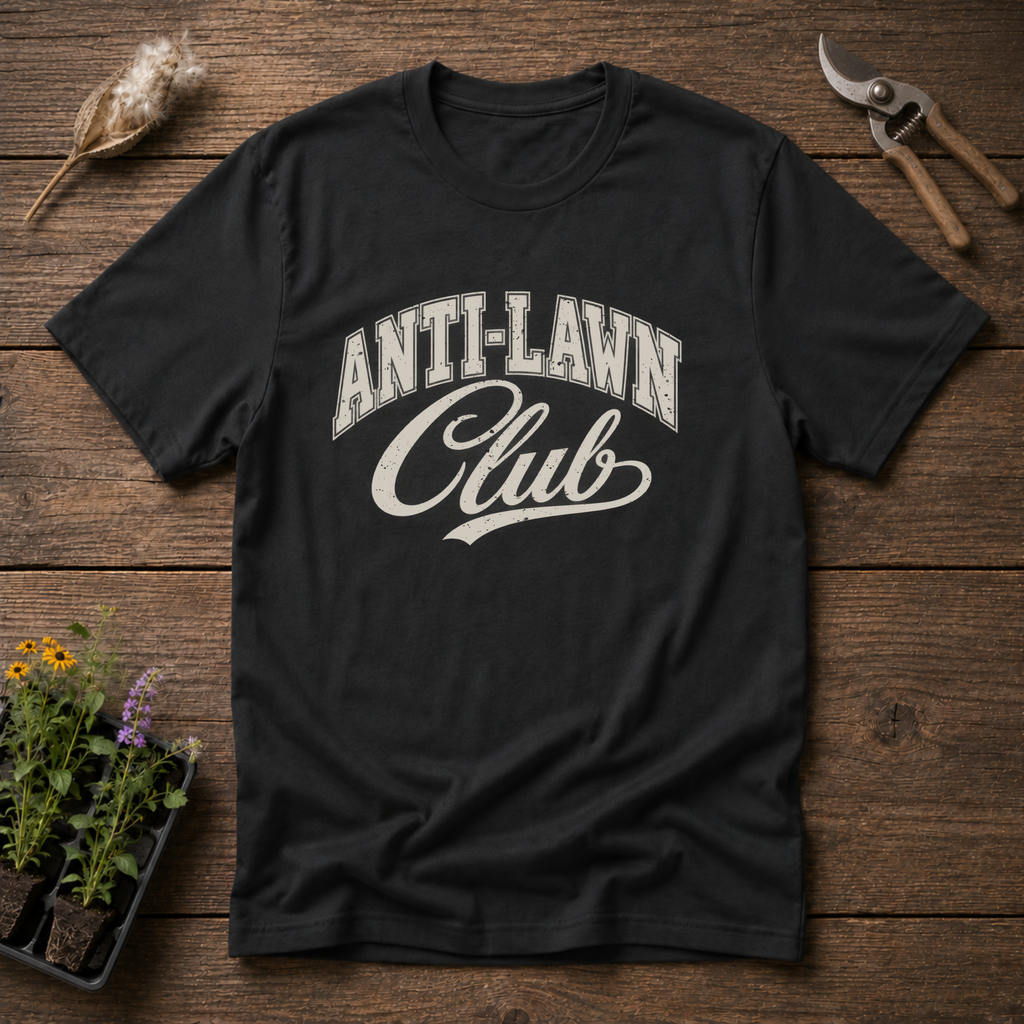 Anti-Lawn Club T-Shirt in Black