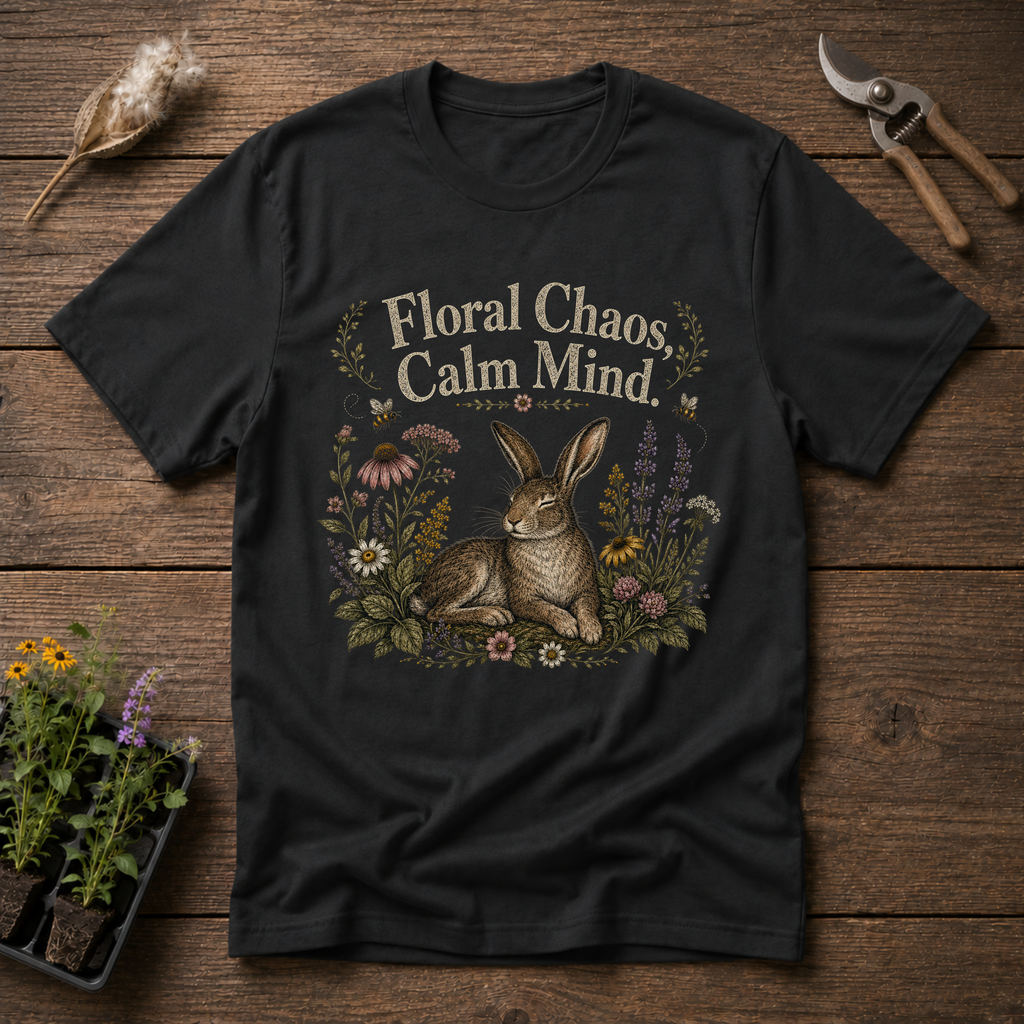 Floral Chaos Calm Mind T-Shirt