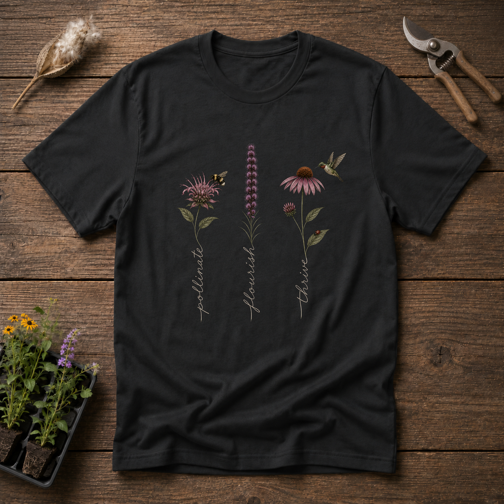 Pollinate Flourish Thrive T-Shirt