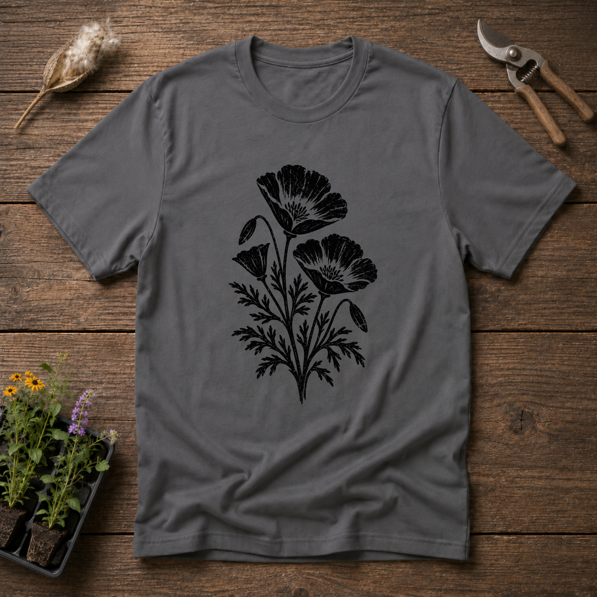 Poppy Wildflower T-Shirt