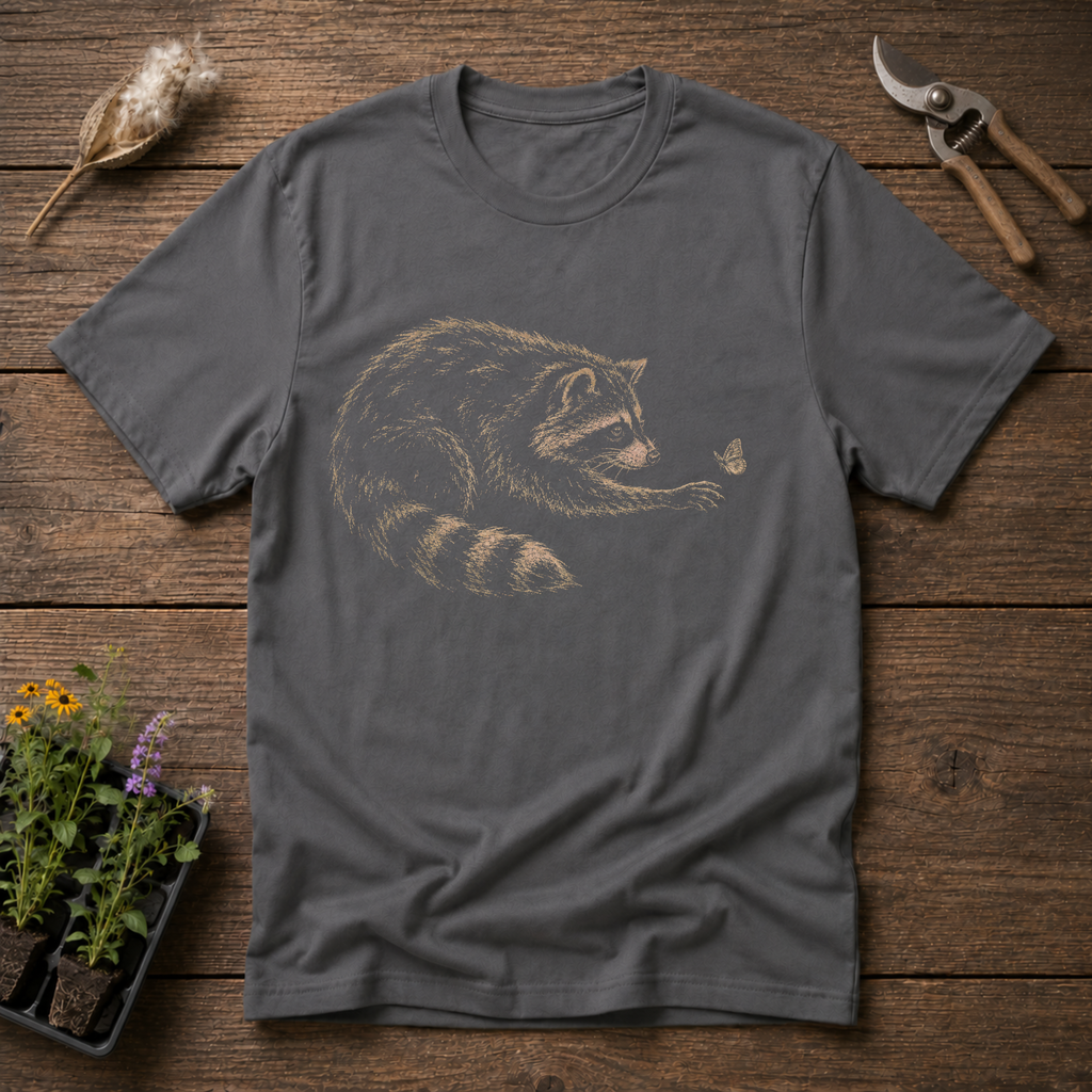Raccoon & Butterfly T-Shirt