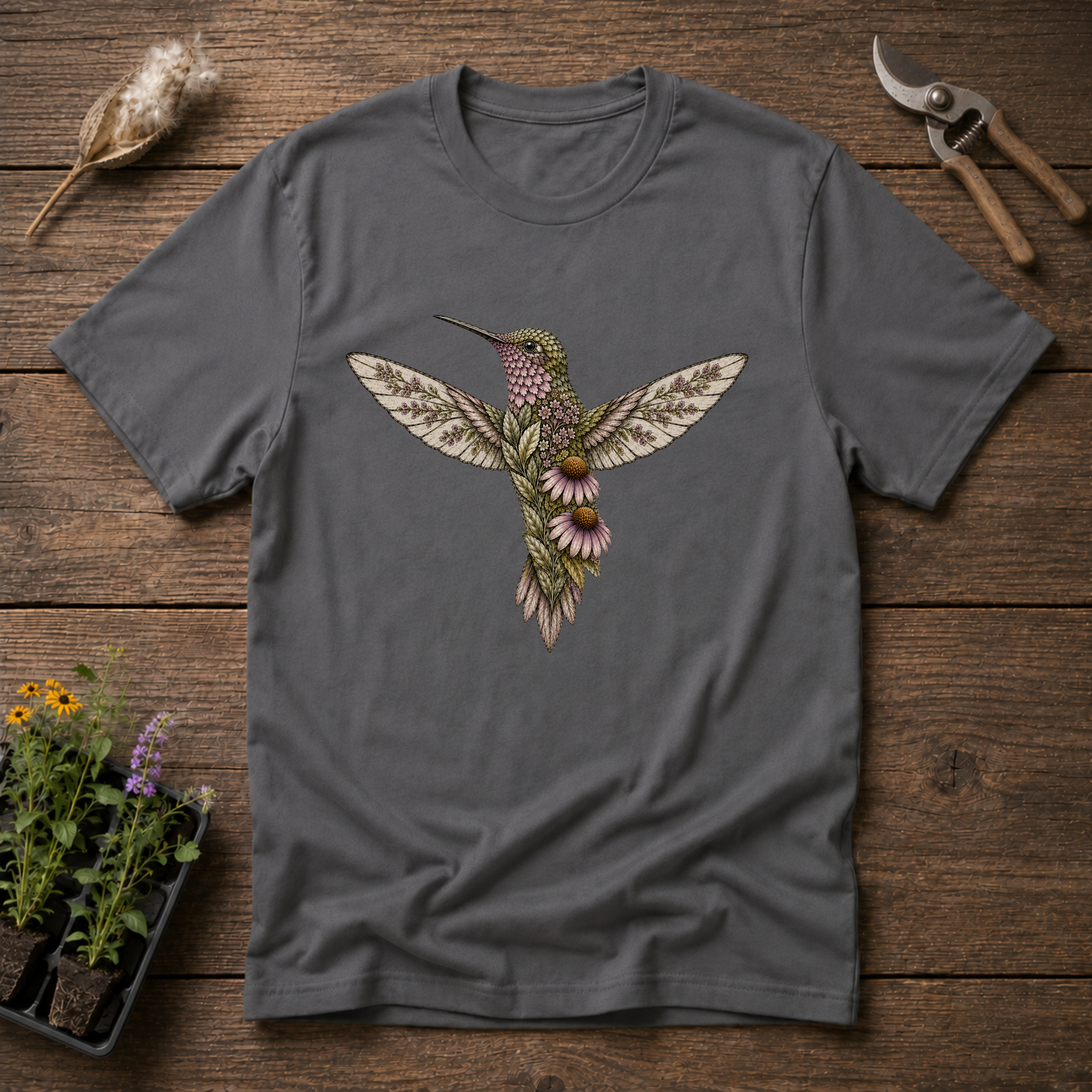 Botanical Hummingbird T-Shirt